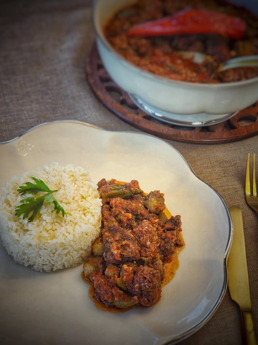 Minced Beef Okra